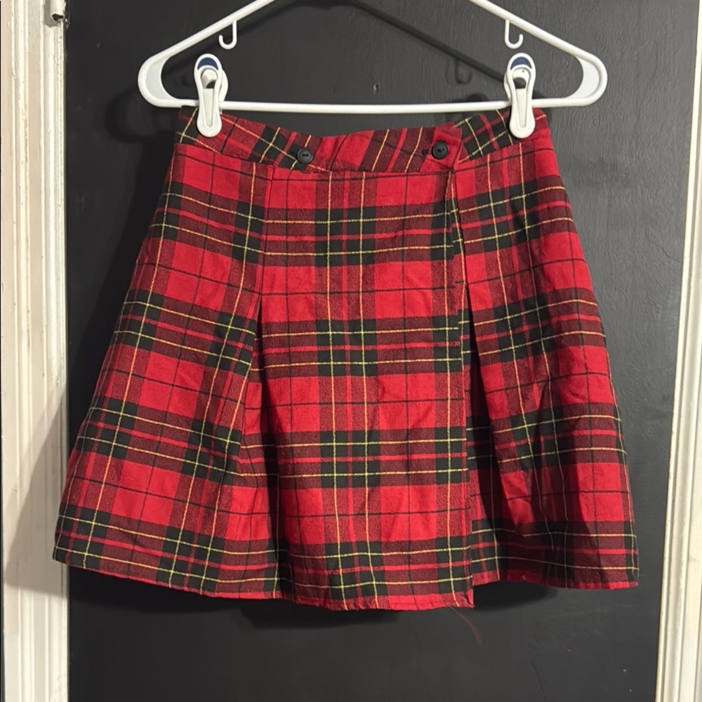 Ultra Pink Plaid Schoolgirl Emo Goth Retro Skirt Size: M Length: 16”